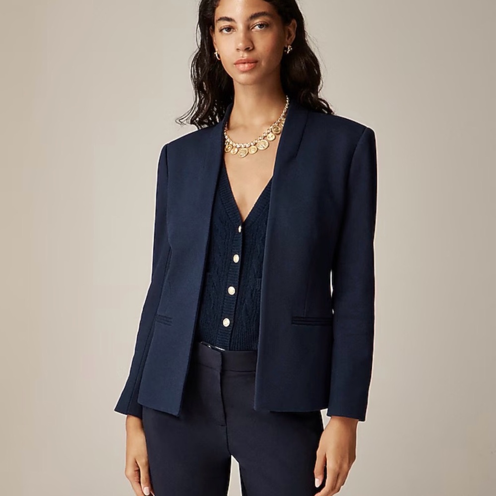 J Crew New Black Petite Going Out Blazer